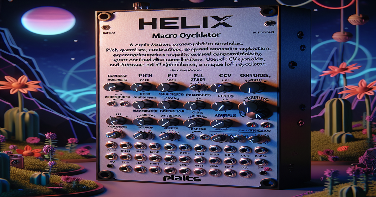 Exploring New Dimensions: The Grayscale Helix Eurorack Macro Oscillator