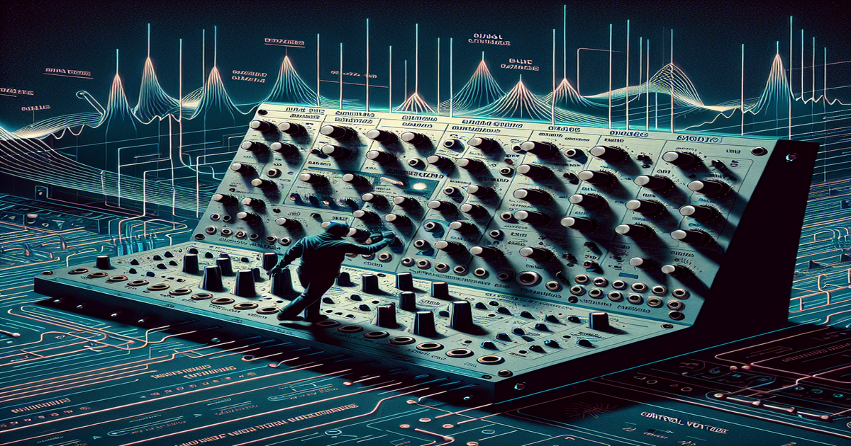 Module Review Photos Exploring Sonic Horizons with the NLC Razor's Black Panel Eurorack Module