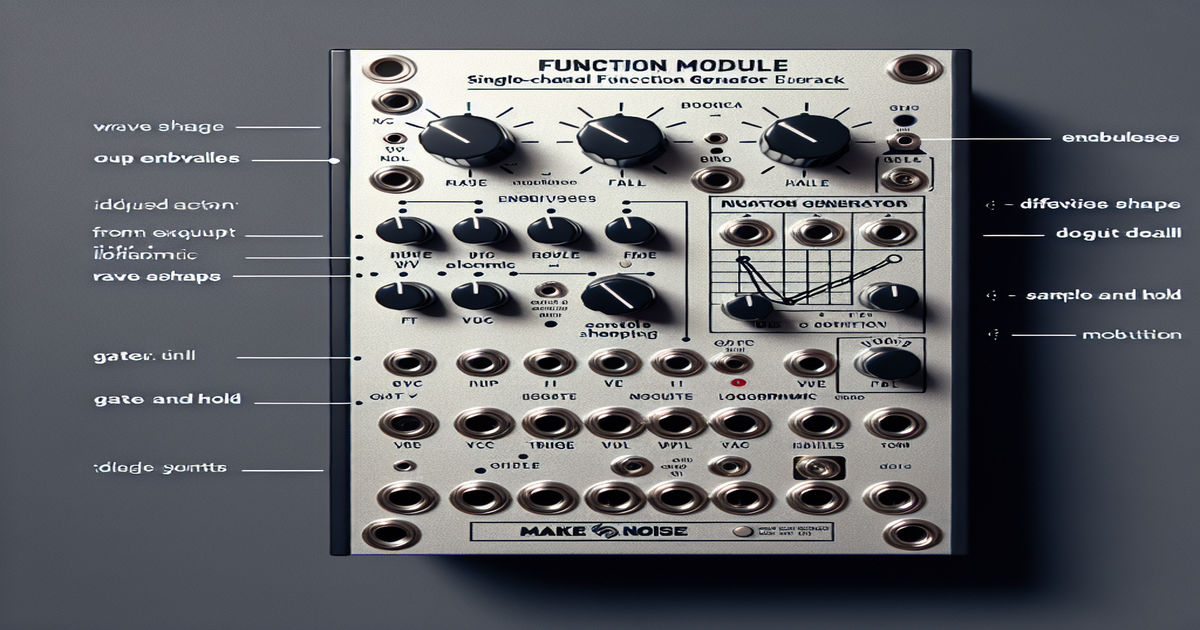 Unleashing Creative Potential with the Make Noise Function Module A